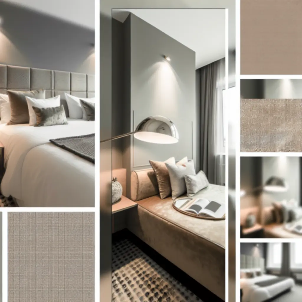 Detail nowoczesnego, przytulnego wnętrza pokoju w StayFlowCenter