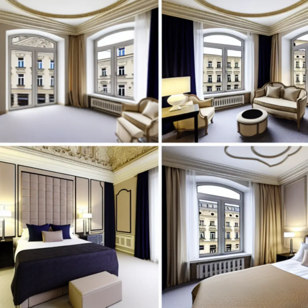 Luksusowy pokój hotelowy w StayFlowCenter